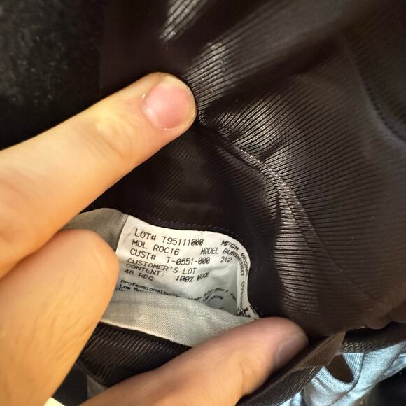 BURBERRY Men’s Wool Overcoat Black Size 48 Regular - Picture 5 of 10